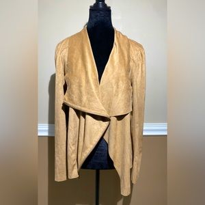 Suede jacket. Tan size Medium.